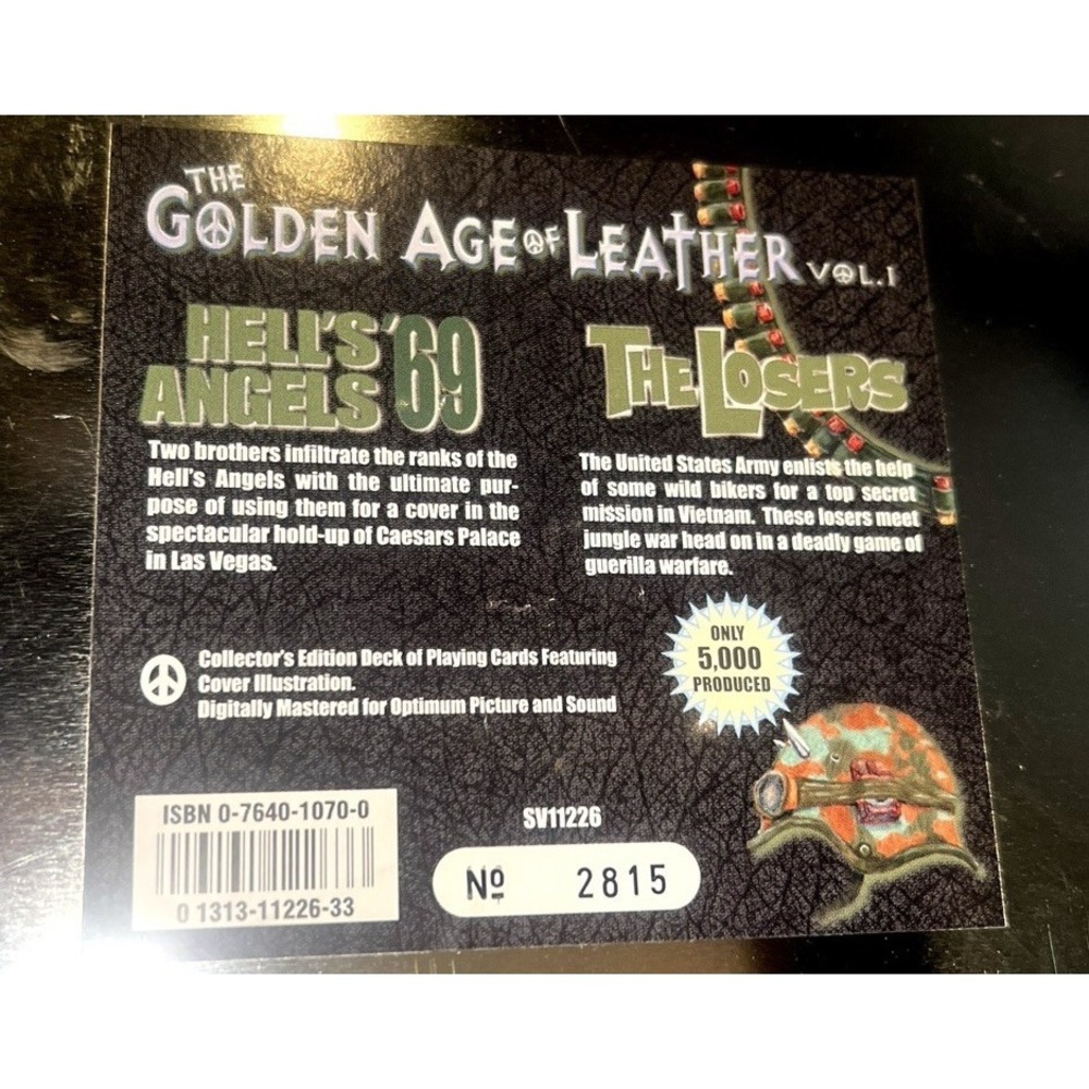 The Golden Age of Leather Vol.1 Tin Hells Angels on Wheels VHS Vintage Y2K - Picture 3 of 9